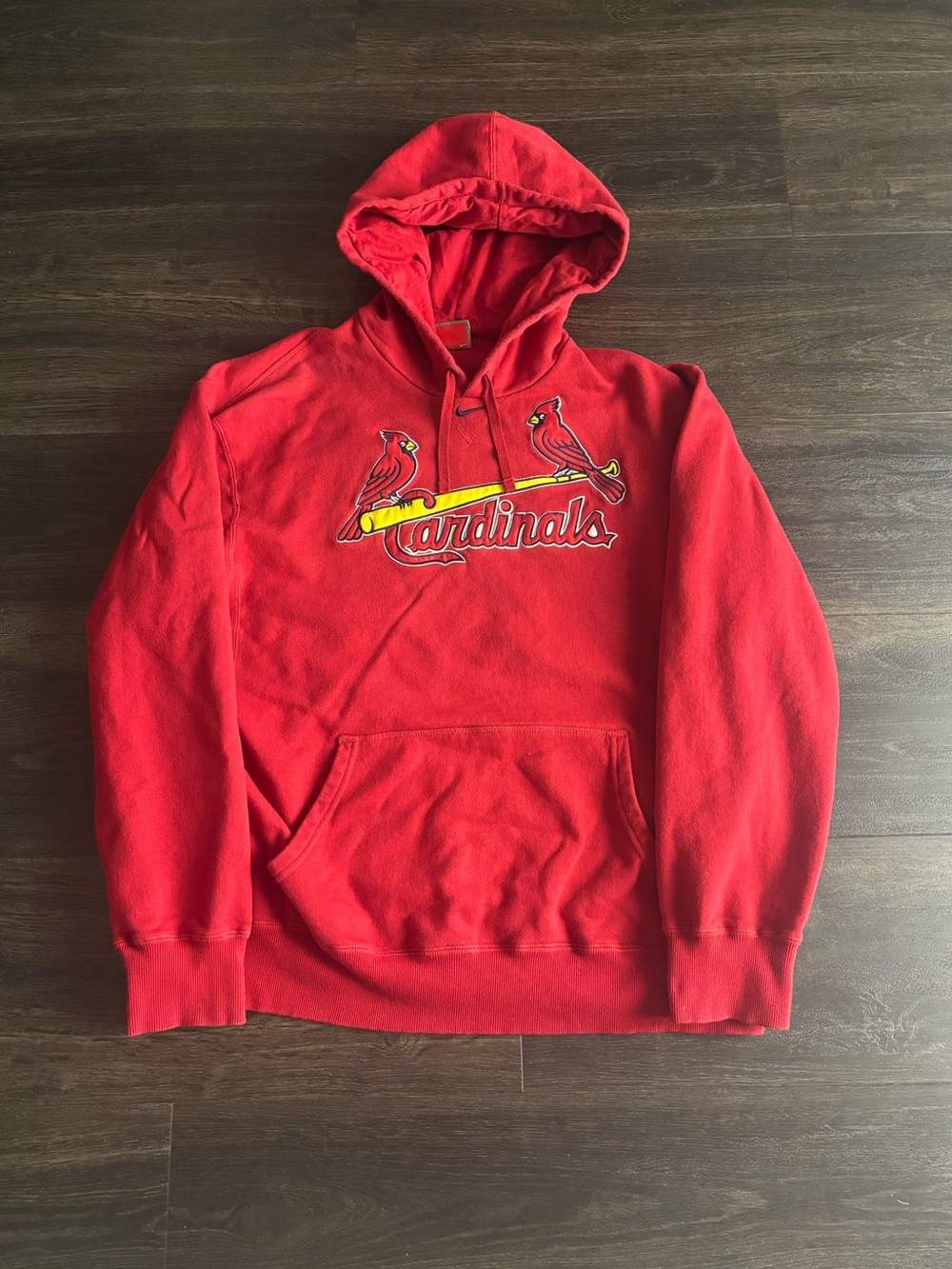 Vintage St.Louis Cardinals Baseball Nike Center Swoosh Red Hoodie